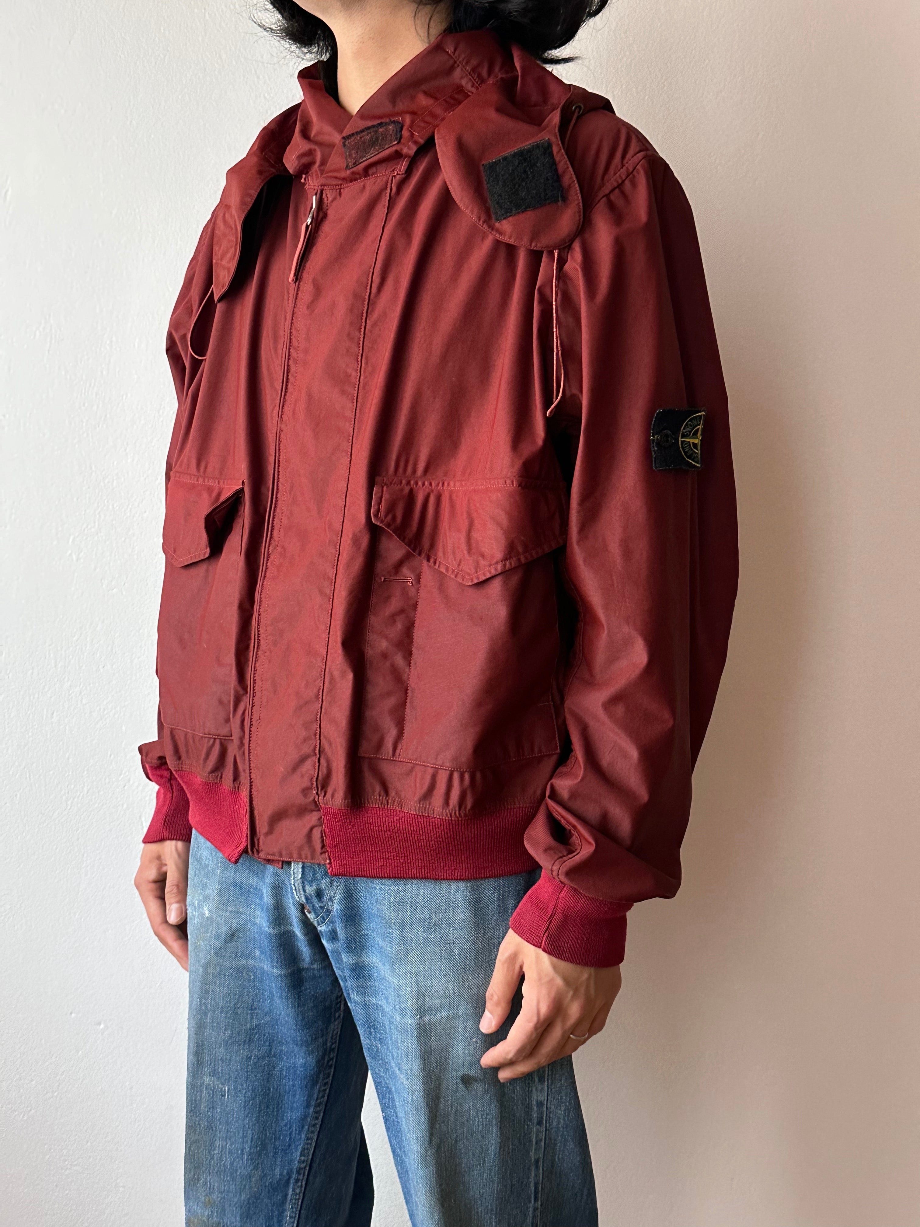 Stone  ナイロンジャケット 赤 Stone Island SS'01 Nylon jacket - L – TOTO