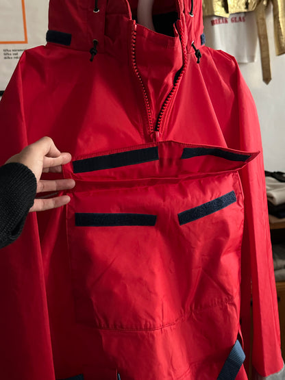 1990s Patagonia Sailing Jacket Smock Red 90年代 パタゴニア セーリング ナイロン 赤 レア Toto Praha Vintage clothing shop Antique shop 古着屋 プラハ Showroom appointment Prague ユーロ古着 ヨーロッパ古着 古着卸 ヴィンテージ