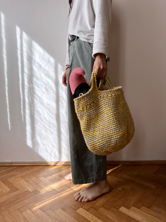 handmade buckets bag