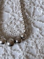 silver ball chain necklace hermes tiffany vintage antique mexico 925 ボールチェーン ネックレス ヴィンテージ シルバー ジュエリー アクセサリー プラハ チェコ