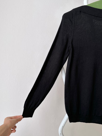 boat neckline merino wool light sweater