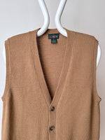 90s J.CREW wool vest camel