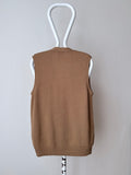 90s J.CREW wool vest camel