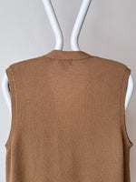 90s J.CREW wool vest camel