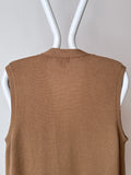 90s J.CREW wool vest camel