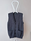 90s J.CREW wool vest gray