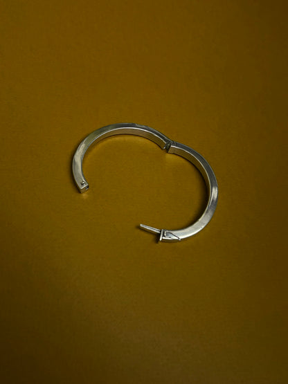 925 square pipe bangle