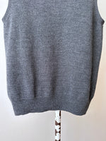 90s J.CREW wool vest gray