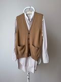 90s J.CREW wool vest camel