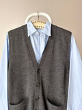 90s J.CREW wool vest gray