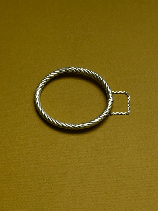 sterling silver torsion bangle