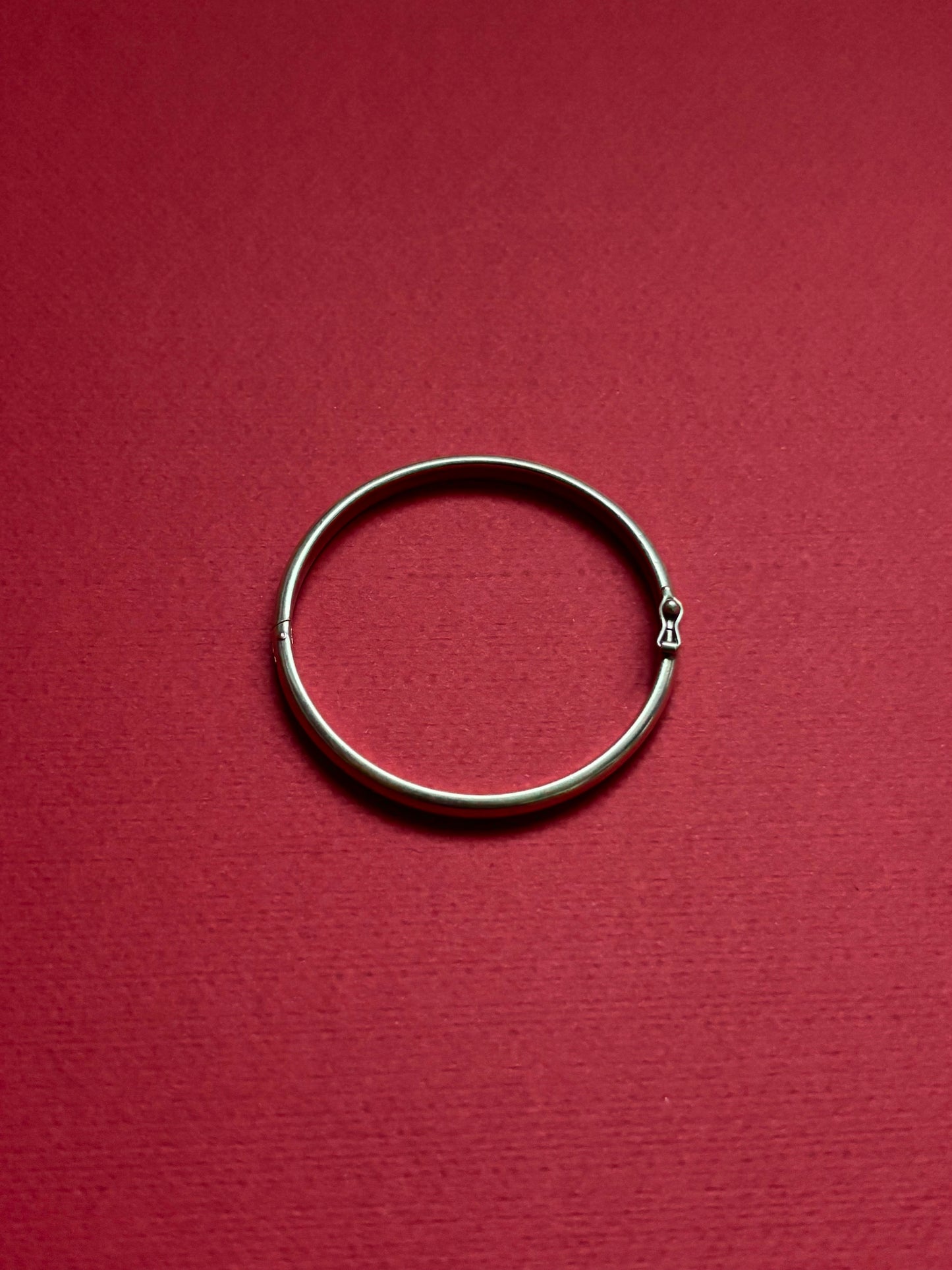 silver 950 hinged bangle