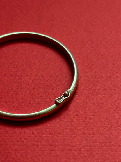 silver 950 hinged bangle