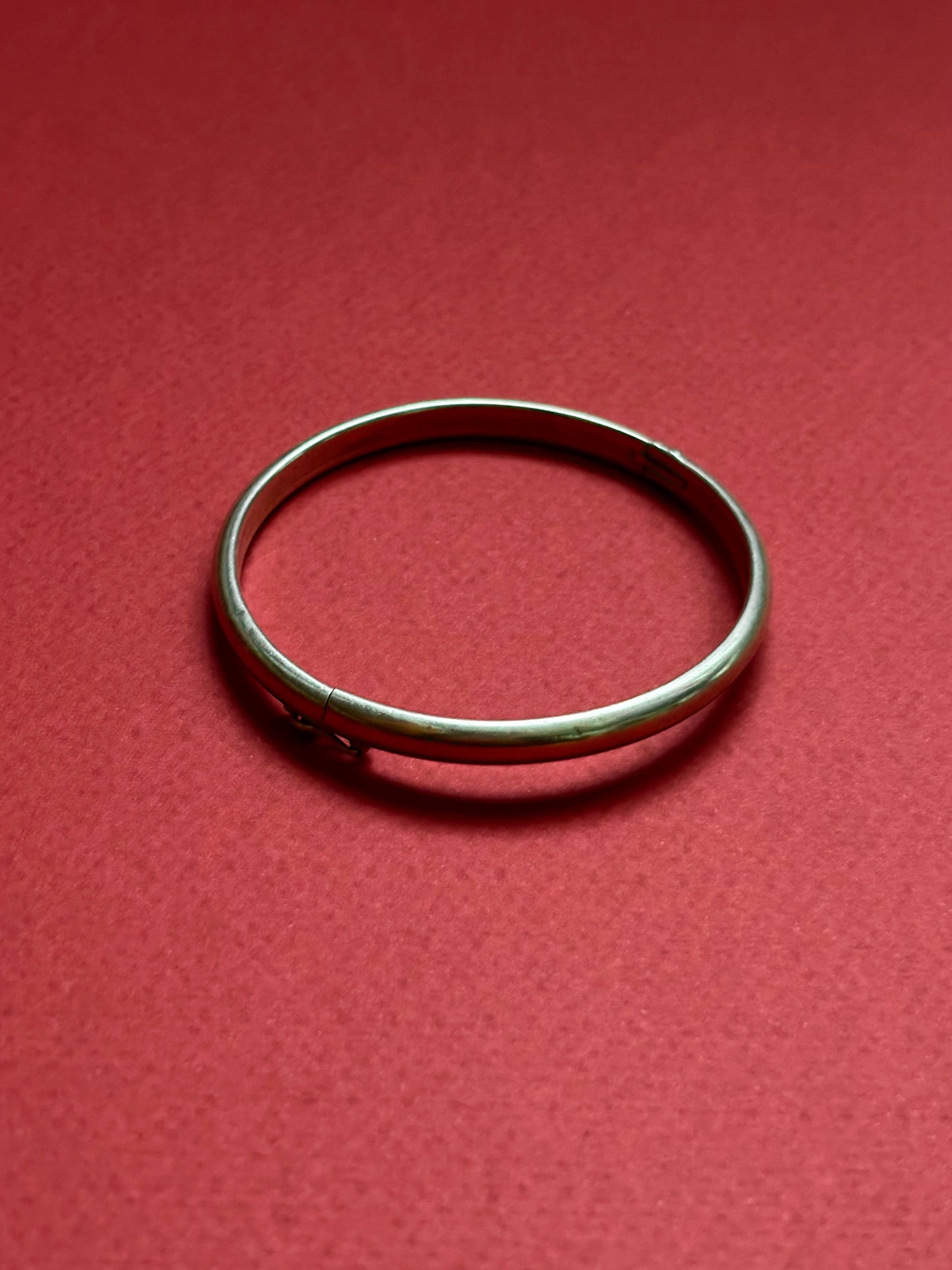 silver 950 hinged bangle