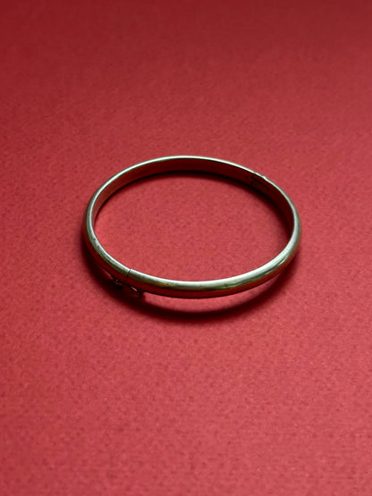 silver 950 hinged bangle