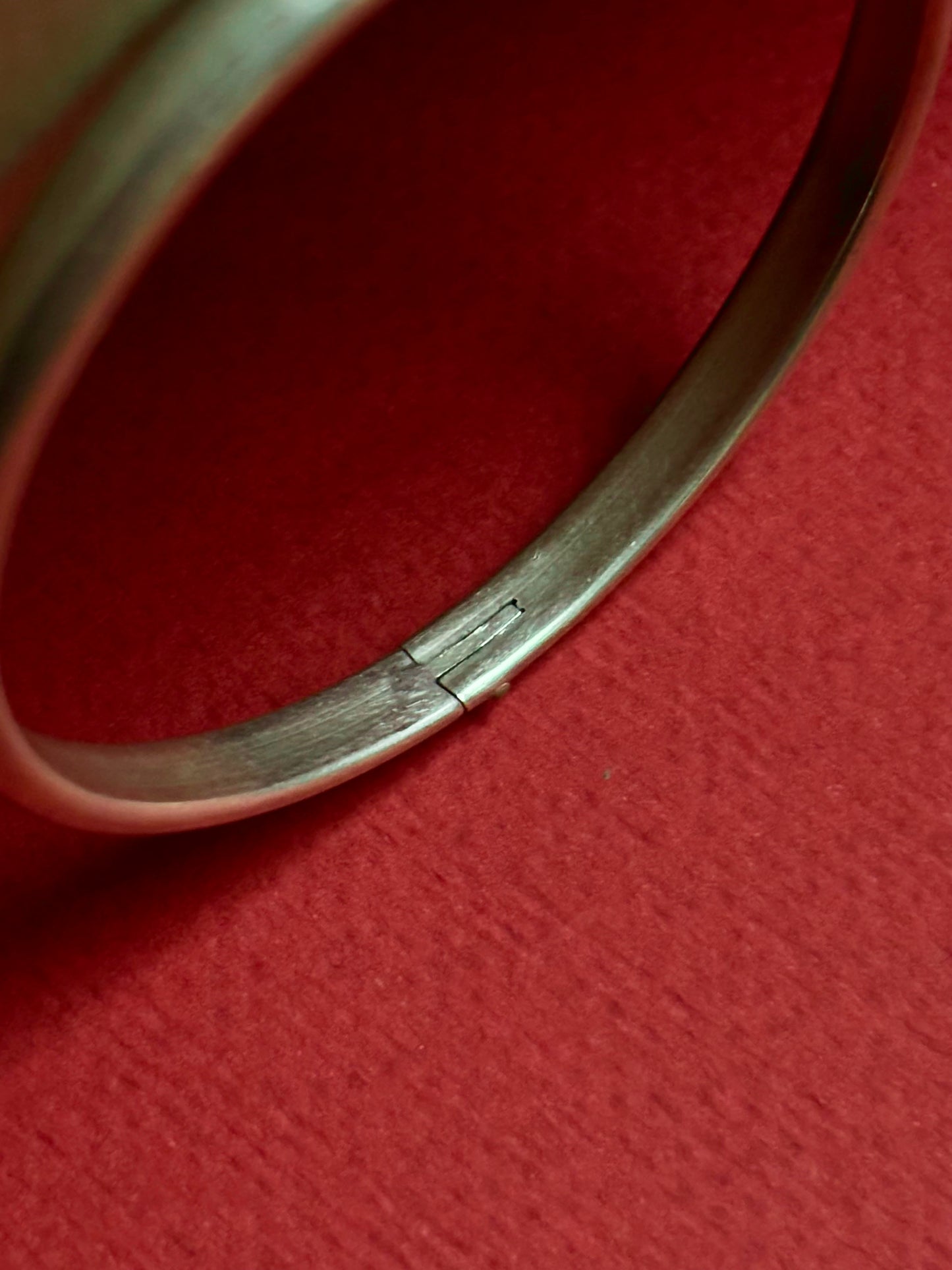 silver 950 hinged bangle
