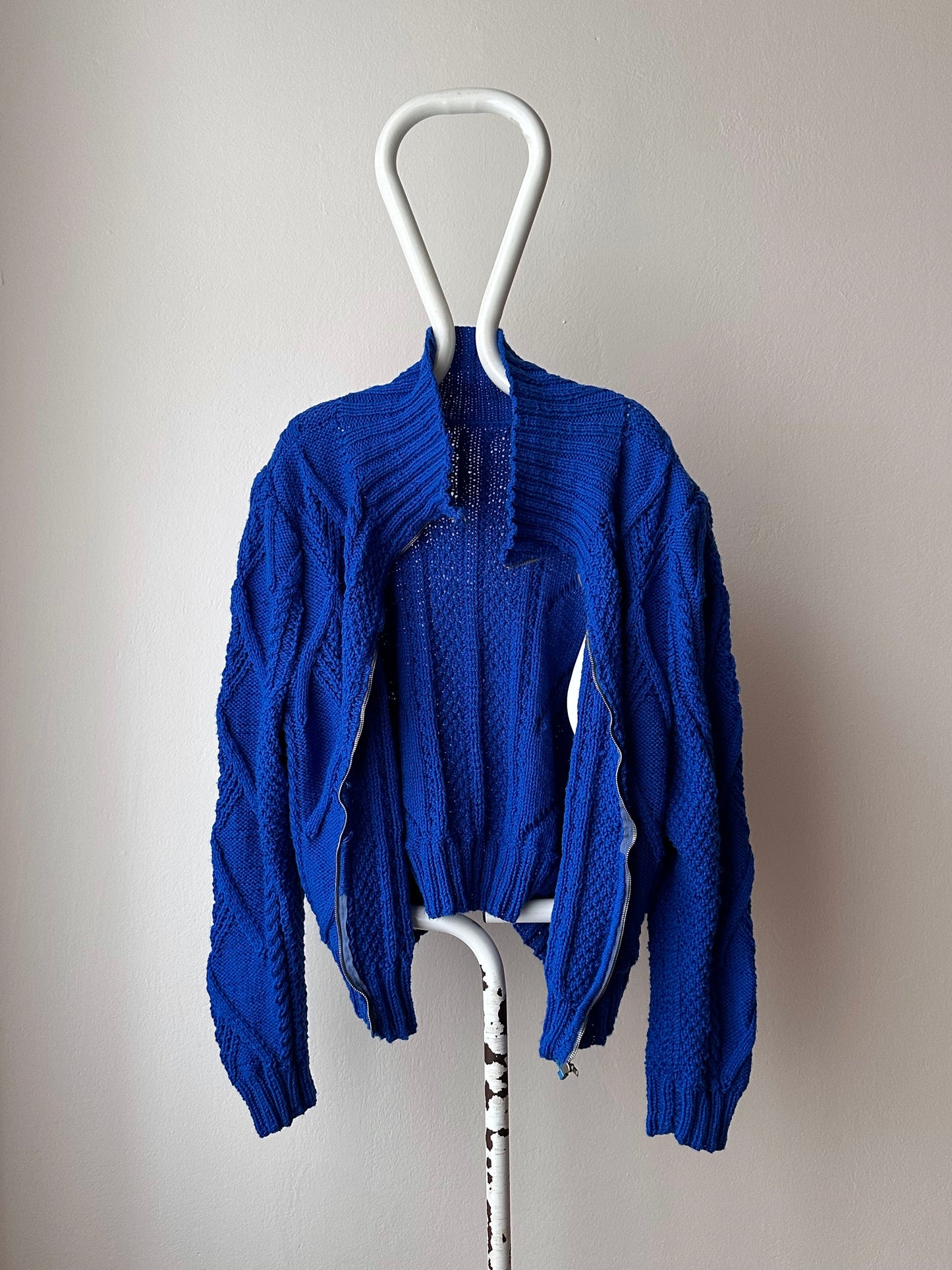 Vintage handmade zipup sweater