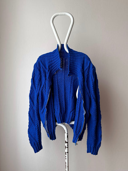 Vintage handmade zipup sweater