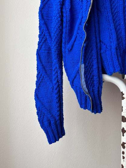 Vintage handmade zipup sweater