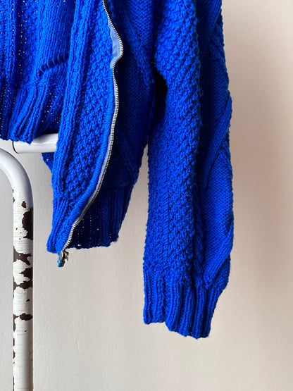 Vintage handmade zipup sweater