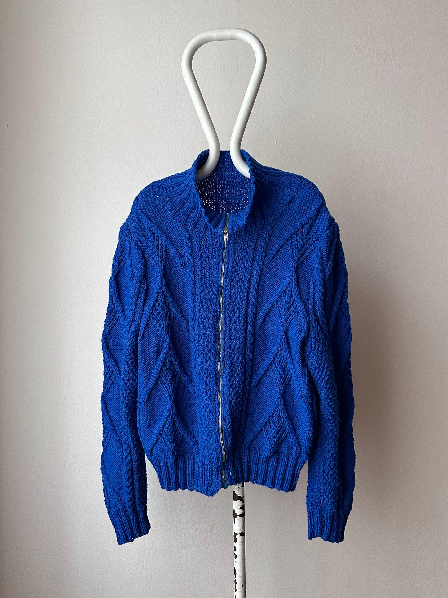 Vintage handmade zipup sweater