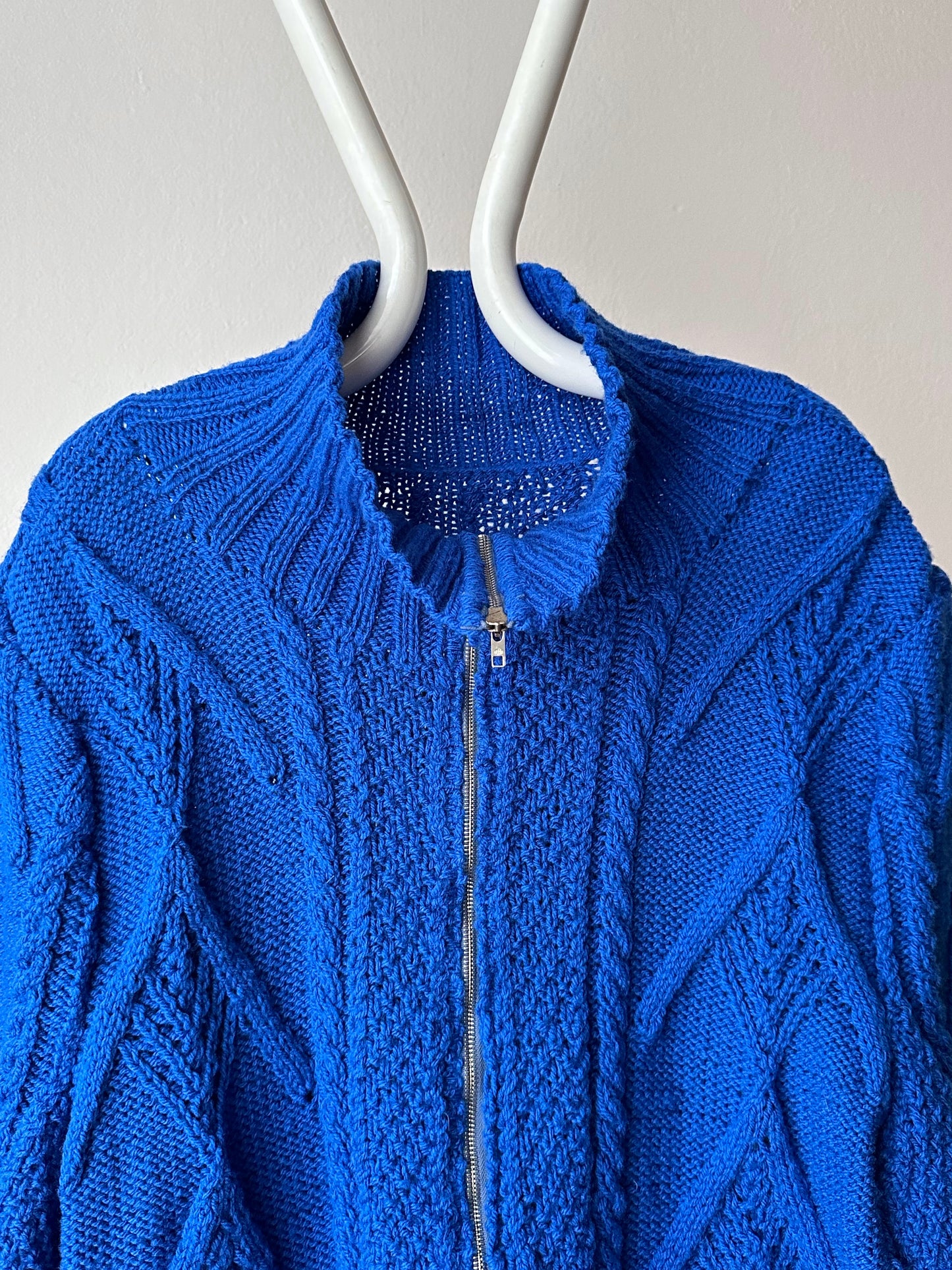Vintage handmade zipup sweater