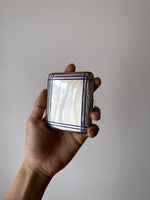 silver 800 cigarette case tobacco antique vintage engrave French シルバー シガレットケース 煙草 タバコ ケース フランス ヴィンテージ アンティーク enamel blue