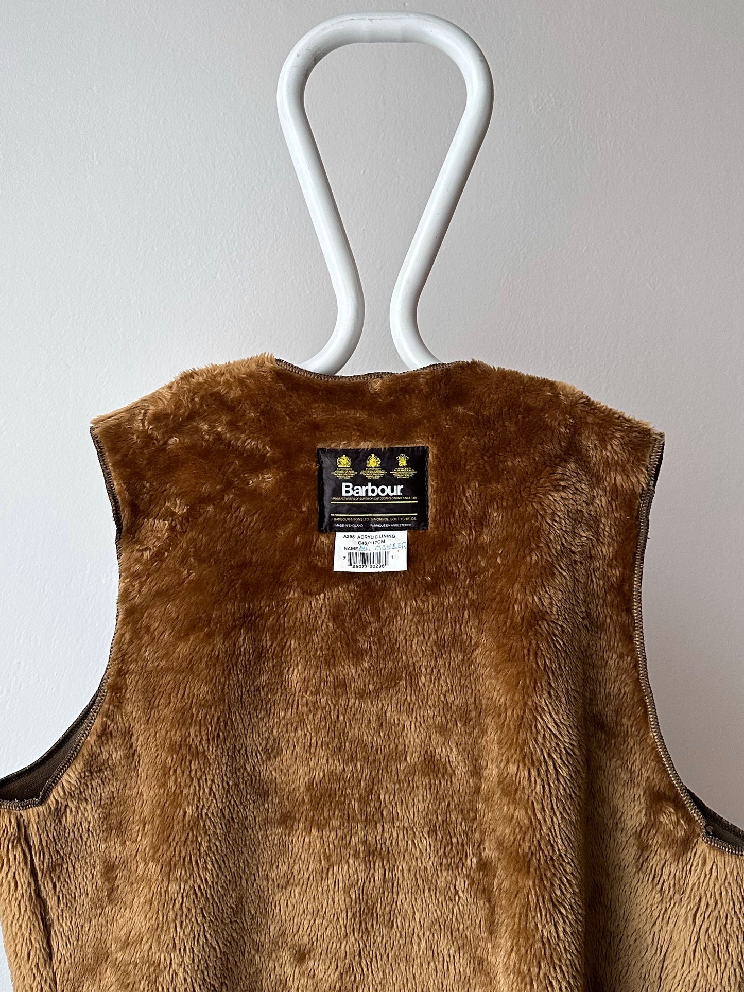 90s Barbour Pile liner vest