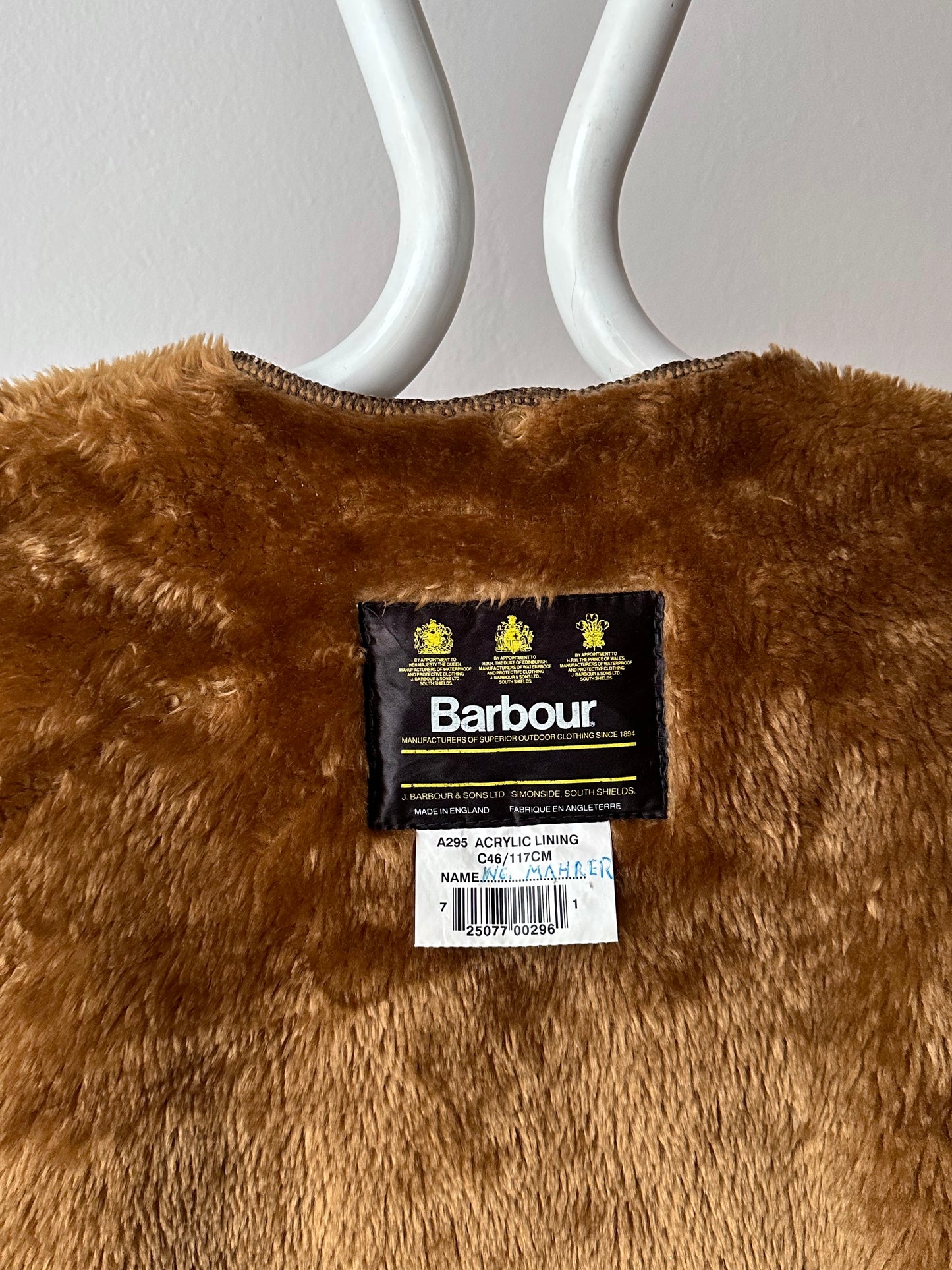 90s Barbour Pile liner vest