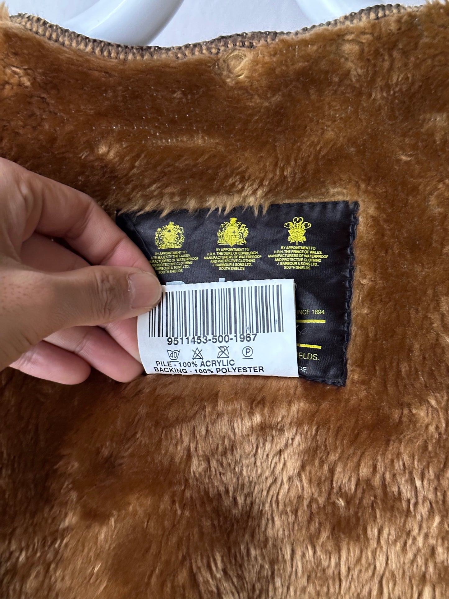 90s Barbour Pile liner vest