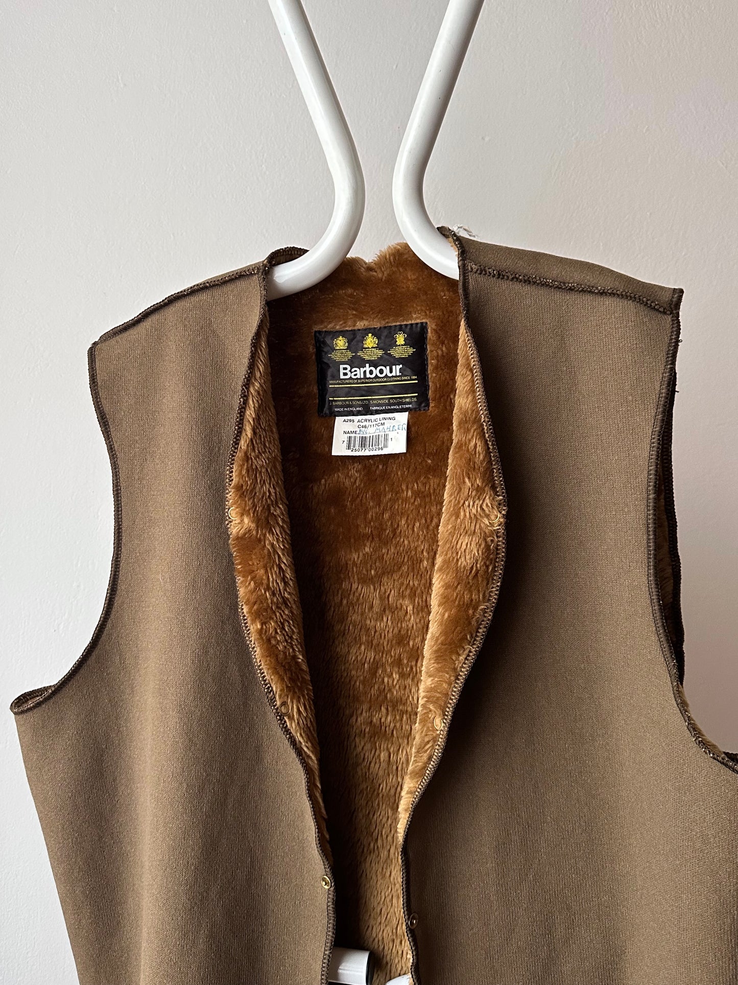 90s Barbour Pile liner vest