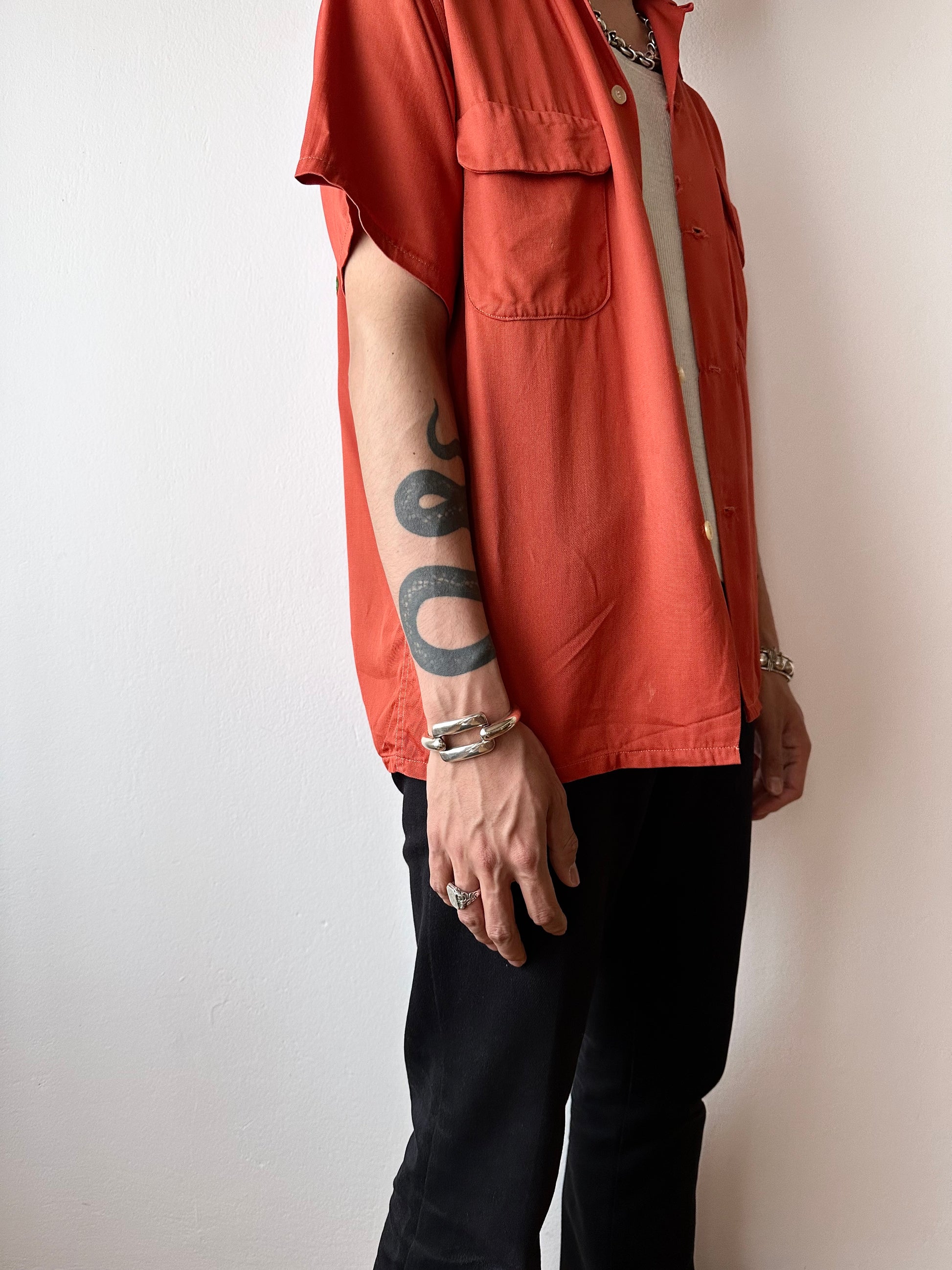 Gaetan de Percin 1970s 70s made in france bangle silver 800 crab marks stamp Poinçon