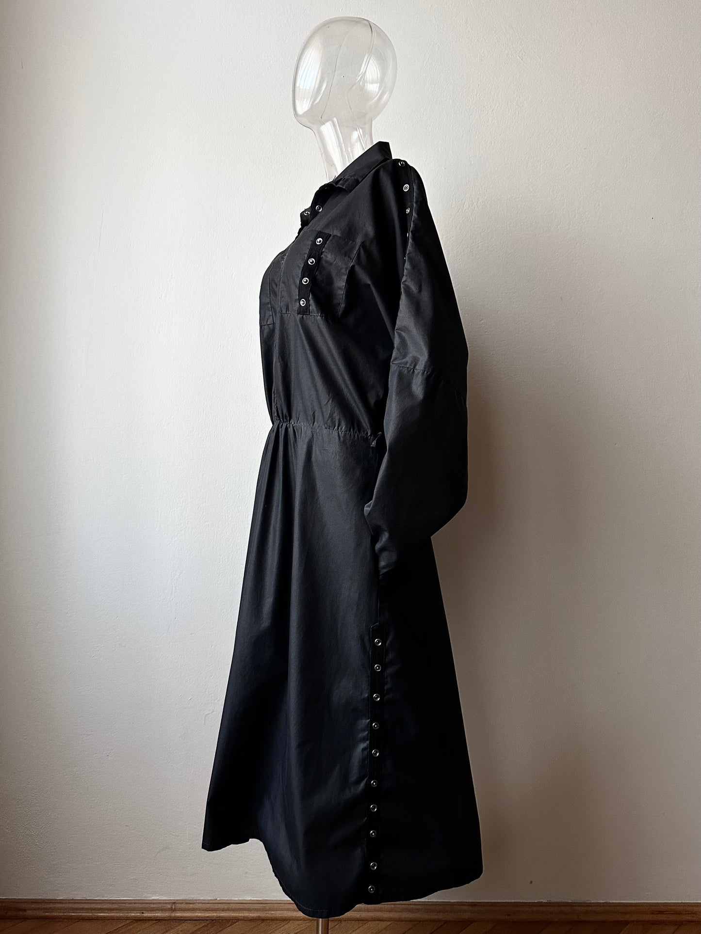 90s snap buttons dress