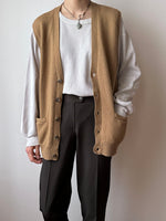 90s J.CREW wool vest camel