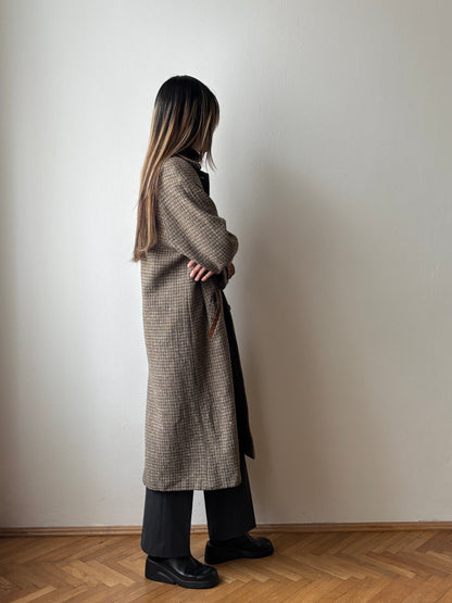 L.L.Bean tweed wool coat with made in USA