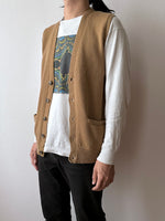 90s J.CREW wool vest camel