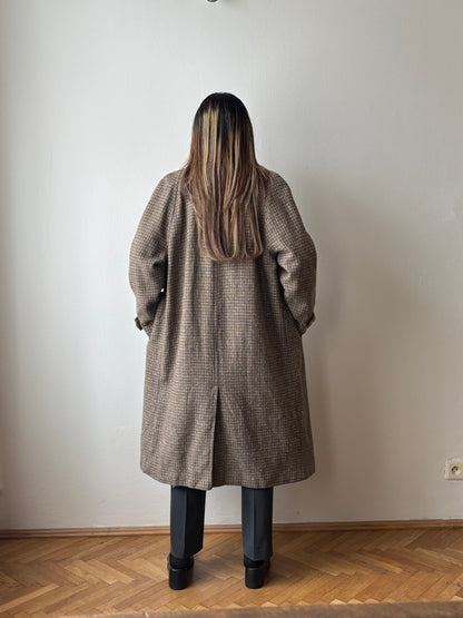 L.L.Bean tweed wool coat with made in USA