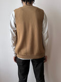 90s J.CREW wool vest camel