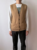 90s J.CREW wool vest camel