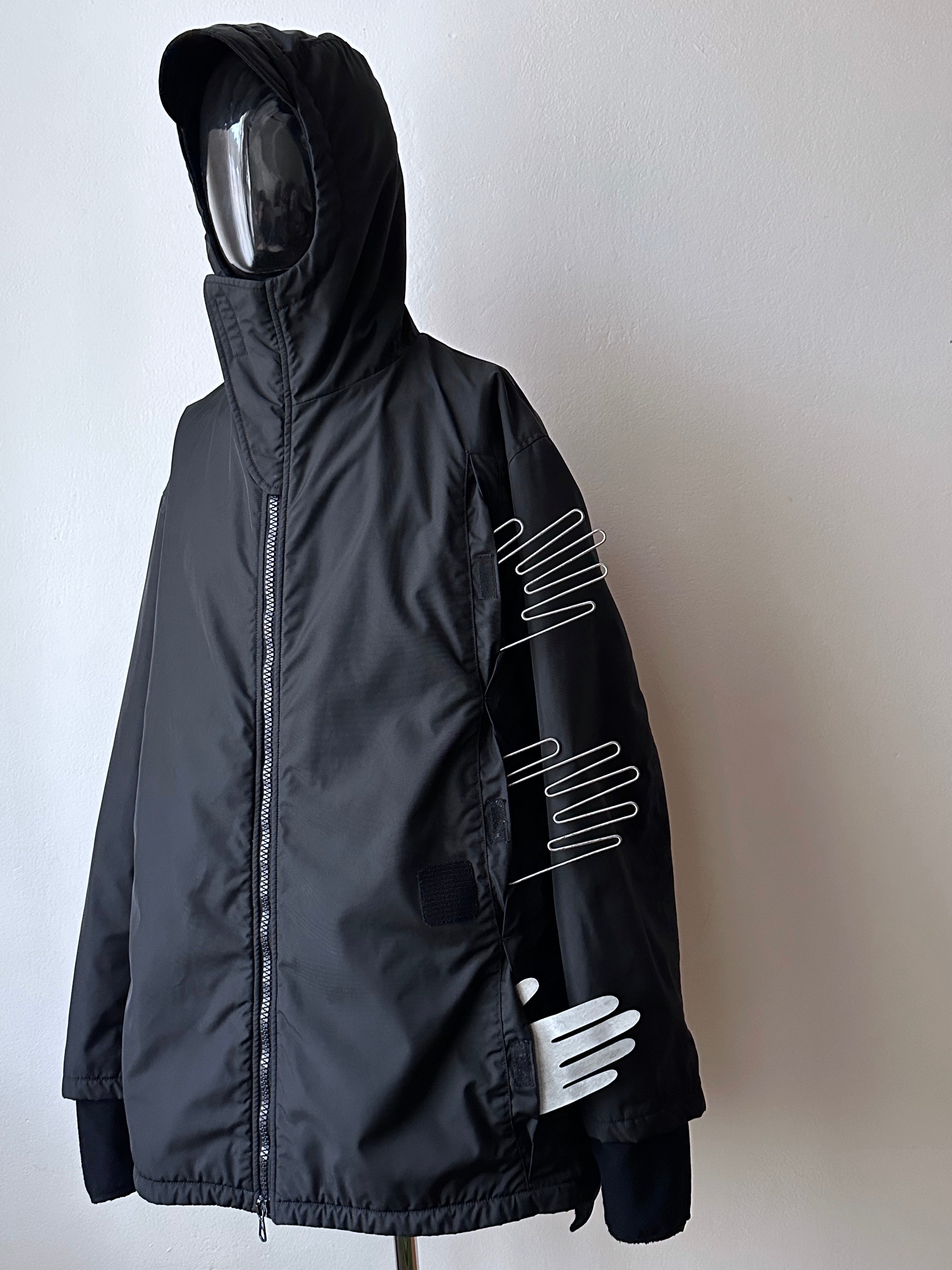 ジャケット・アウター 00s C.P. COMPANY A-2 Fright Jaket C.P. Company フーデッド レザージャケット | ブラック | FARFETCH JP