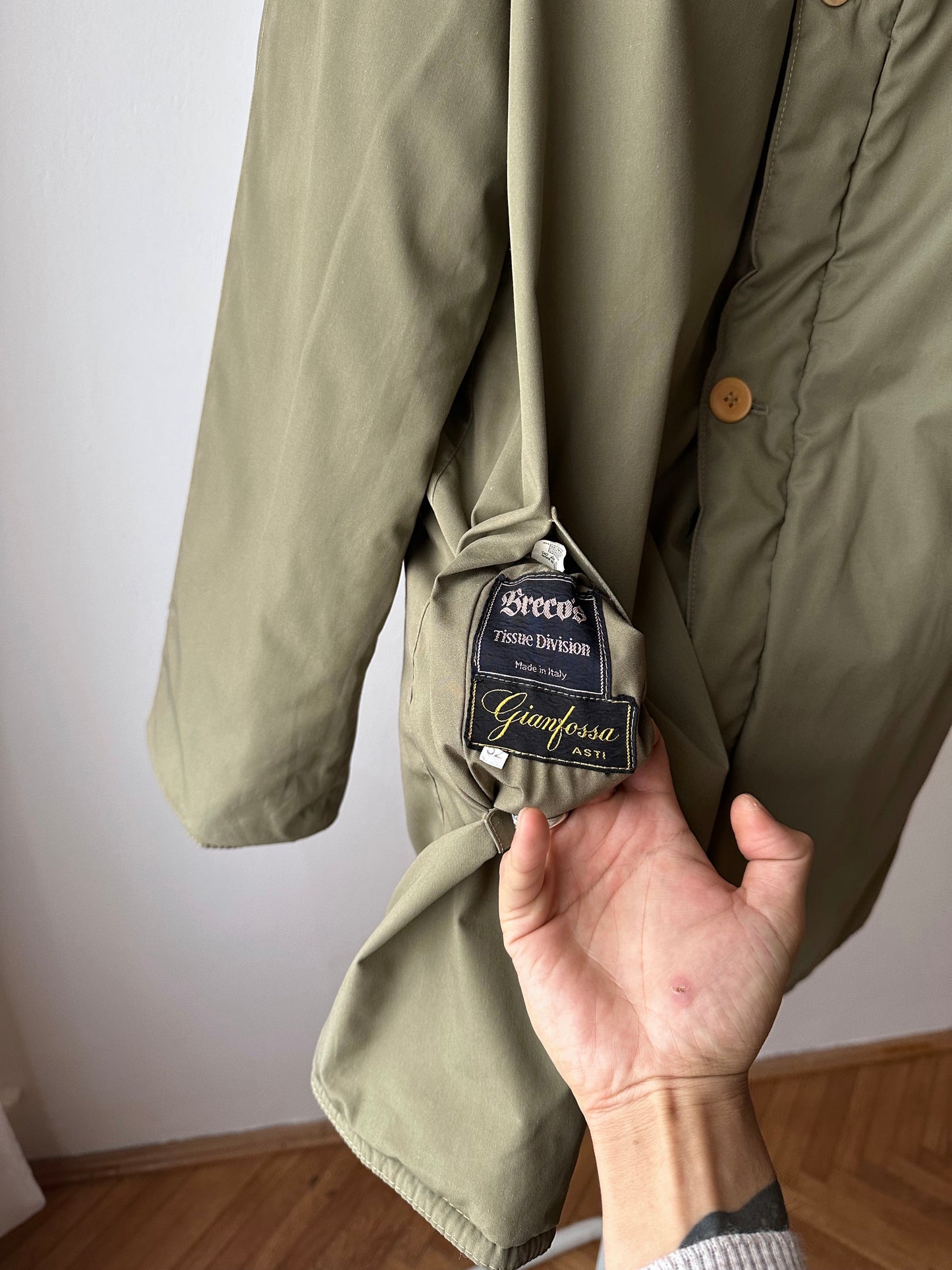 60s Italy reversible puffer jacket