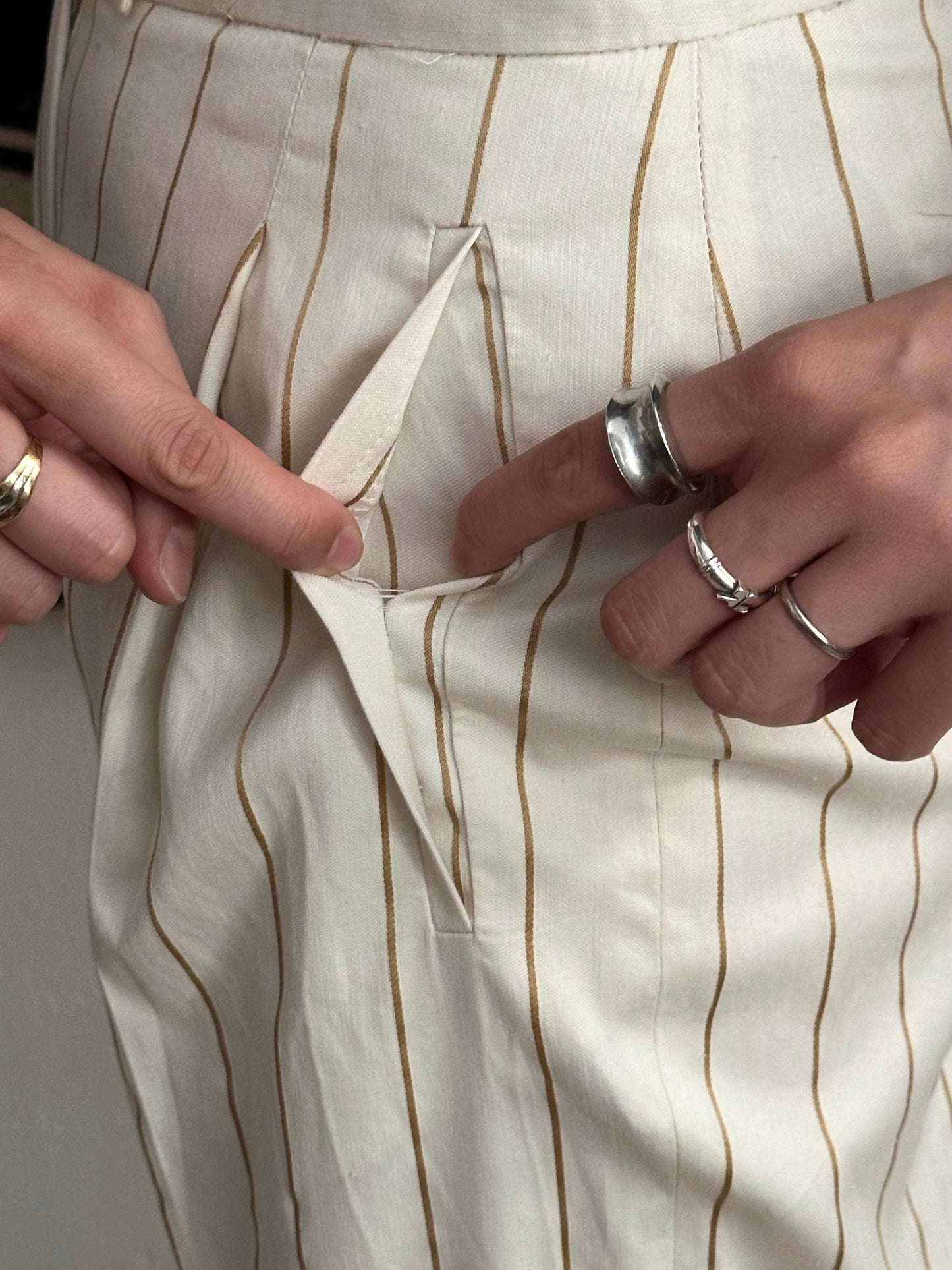 striped summer trouser