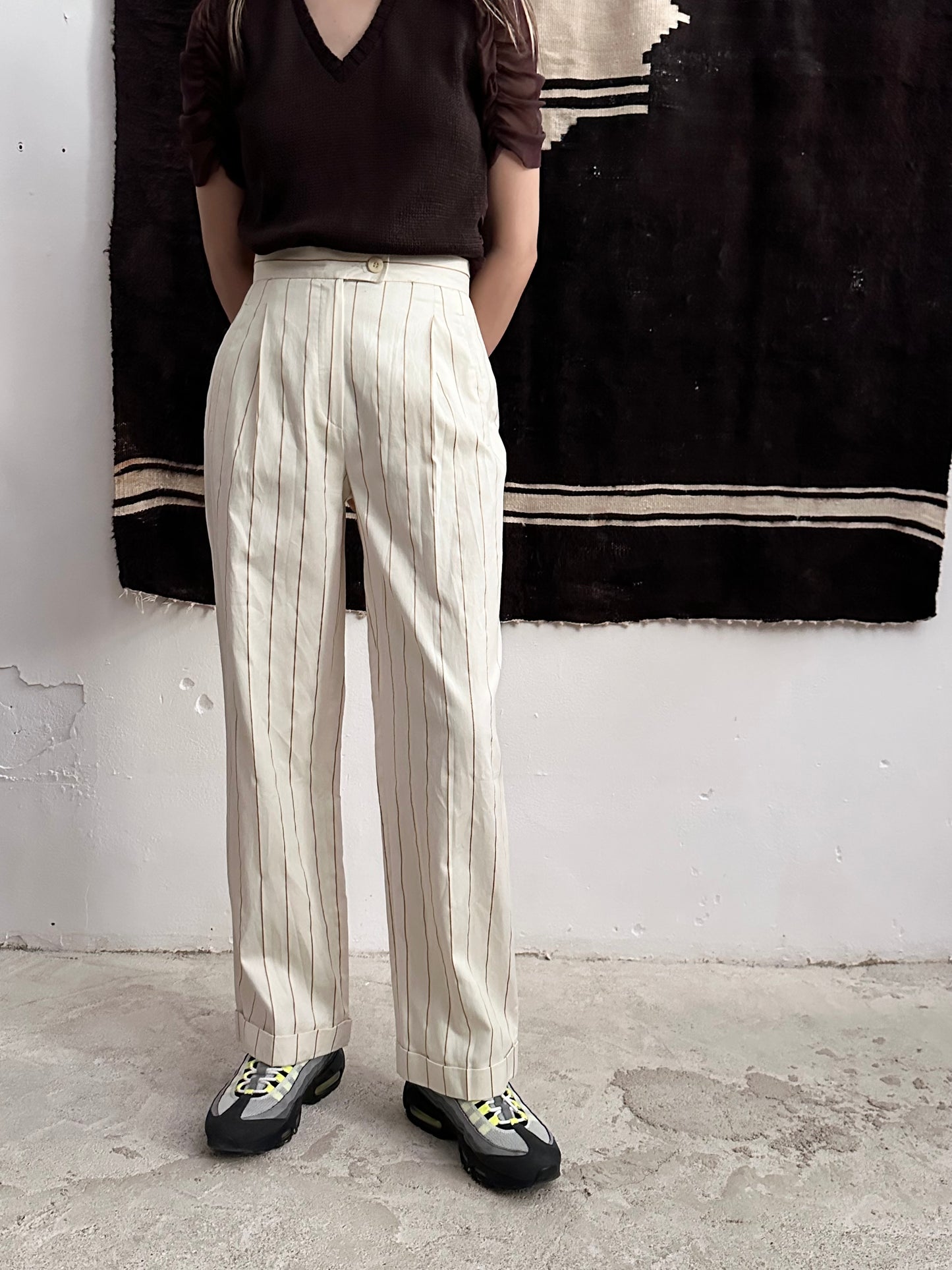 striped summer trouser