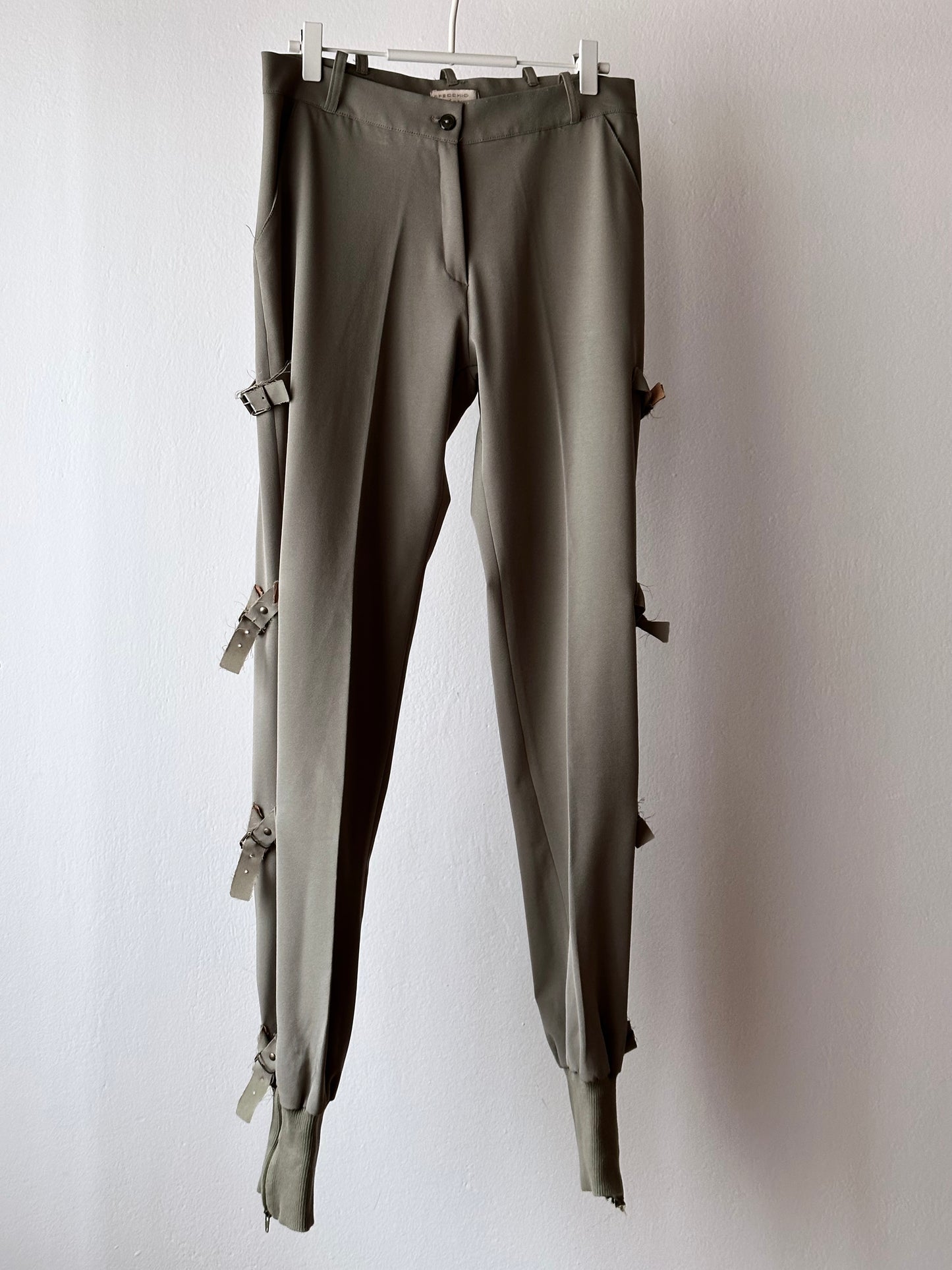 90s Italy side belt trouser