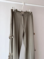90s Italy side belt trouser