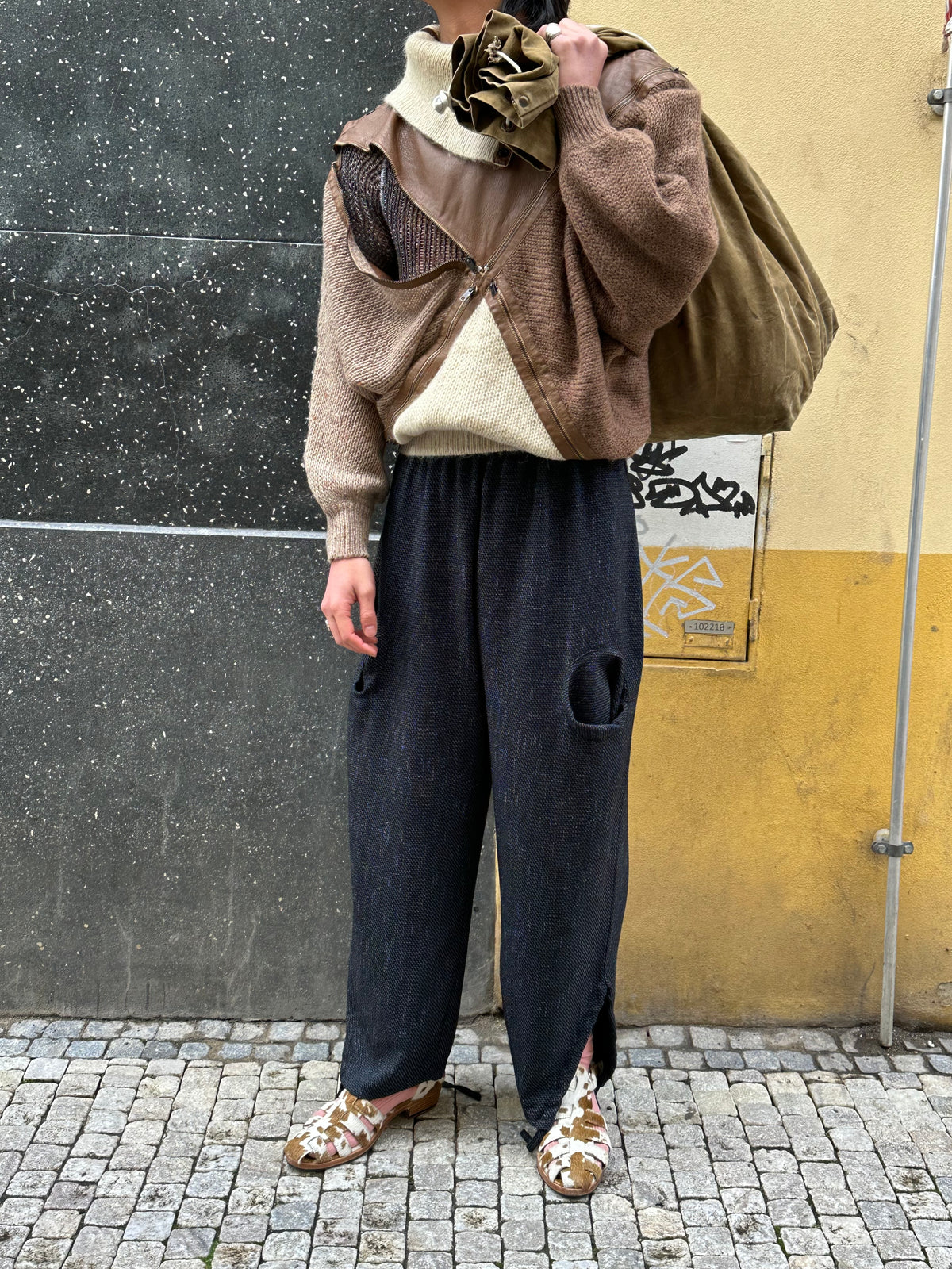1990s Poly/Viscose Trousers - ~w40　　　