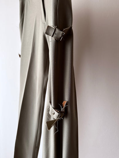 90s Italy side belt trouser