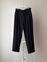 90s Black viscose/poly trouser - w30