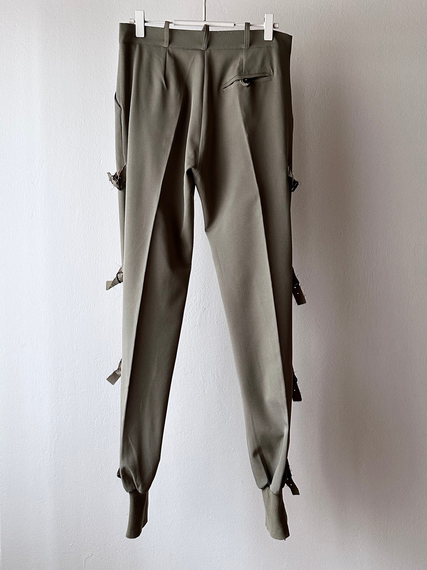 90s Italy side belt trouser