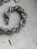 Italy 925 twist rope bracelet